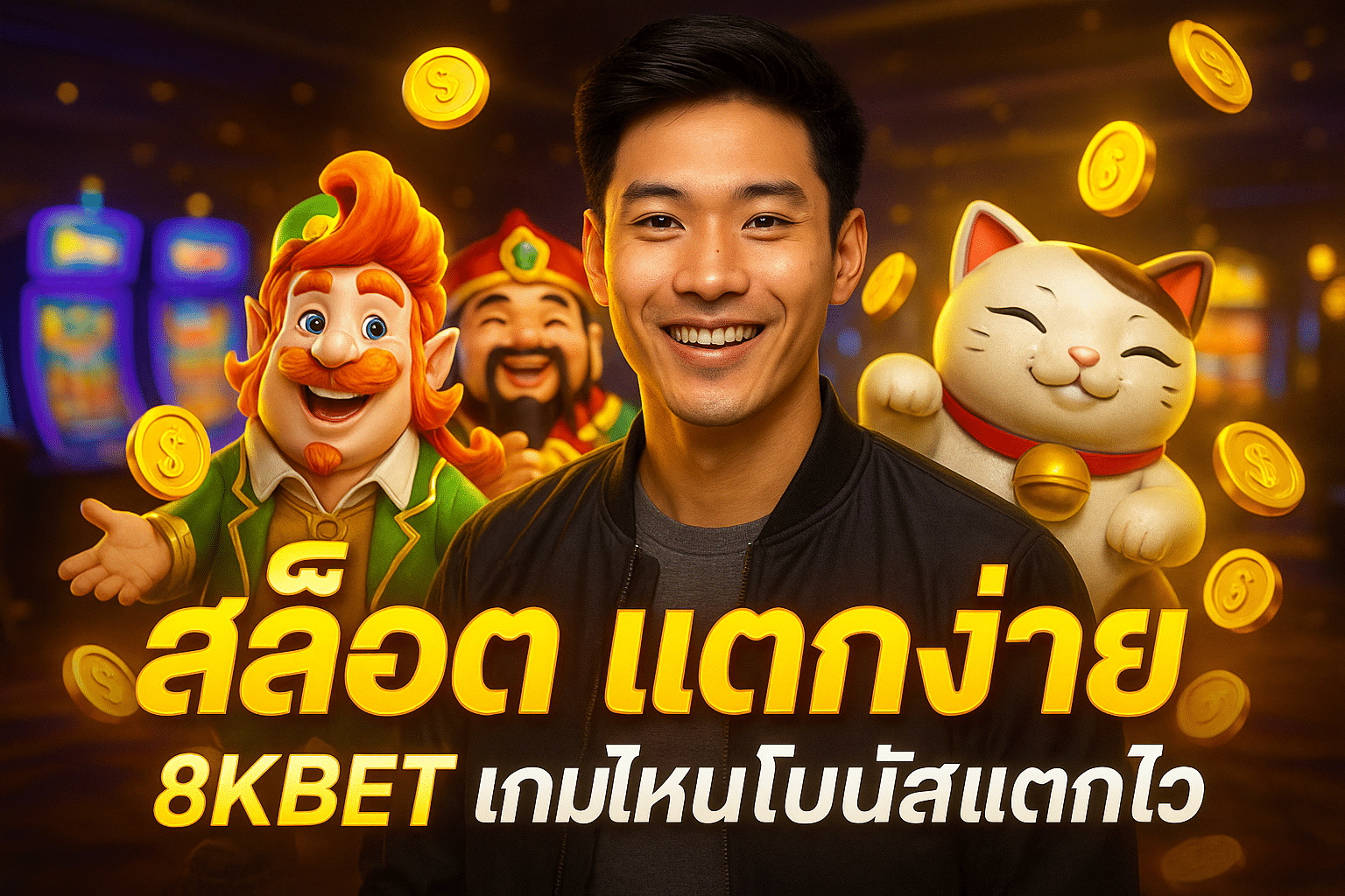 สล็อต แตกง่าย 8KBET เกมไหนโบนัสแตกไว