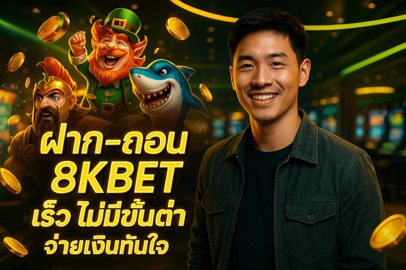 ฝาก-ถอน 8KBET เร็ว ไม่มีขั้นต่ำ จ่ายเงินทันใจ